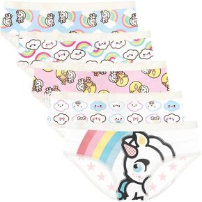 5-Pack Girls' MAGIC Design Ultra-Soft Breathable Microfiber Panties with Cotton Lining