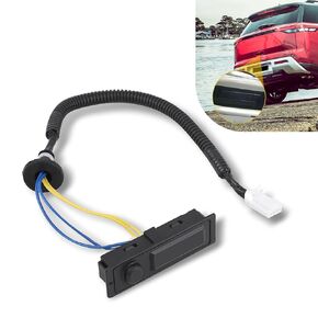 1 PC Car Tailgate Opening Button, Trunk Lock Cover Opening Release Switch Button, Replacement OEM Number 81260-1W220 Accessories, for Kia Rio/Pride 2012 2013 2014 2015 2016 2017 (Black)