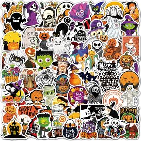Halloween Stickers Vinyl Waterproof Stickers for Adults Teens Girls Boys Toddlers Kids for Journaling Water Bottle Hydroflask Laptop Decor, Multi