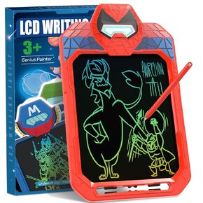 LCD Writing Tablet Doodle Board 10 Inch, Colorful Drawing Pad, Electronic Drawing Tablet, Drawing Pads,Travel Gifts for Kids Ages 3 4 5 6 7 8 Year Old Girls Boys (Alien Warrior)
