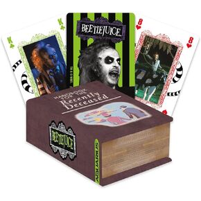 AQUARIUS Beetlejuice Recently Deceased Premium Playing Cards - Beetlejuice Themed Deck of Cards for Your Favorite Card Games - Officially Licensed Beetlejuice Merchandise & Collectibles
