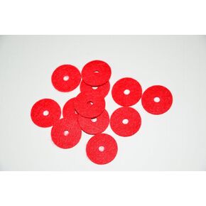 12 Pieces Sewing Machine Spool Thread Pin Felt Pad Red, 1-inch