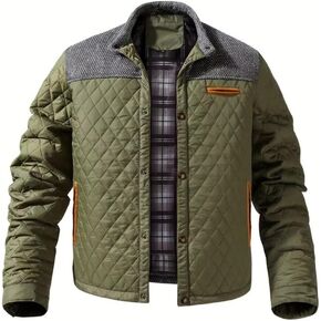 FTIMILD Mens Casual Diamond Quilted Jacket Lightweight Packable Down Jacket Fall & Winter