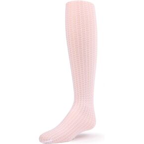 MeMoi Girls' Honeycomb Knit Sheer Nylon Tights