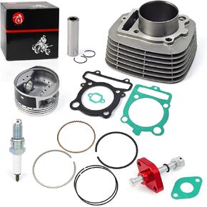 MOTO1988 348cc Engine 83mm Cylinder Piston Ring Top End Rebuild Kit for YAMAHA Warrior 350 Raptor 350 Grizzly 350 Big Bear 350 Bruin 350 Wolverine 350 Moto 4 1987-2011 (silver)