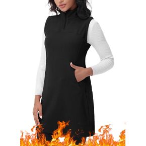 Women's Polar Fleece Dress Black