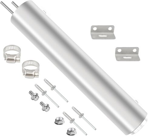 BHB 3 * 16 In Radiator Coolant Overflow Puke Tank Polished Stainless Steel Coolant Catch Can with Twist Cap 50 Oz Universal in Saudi Arabia