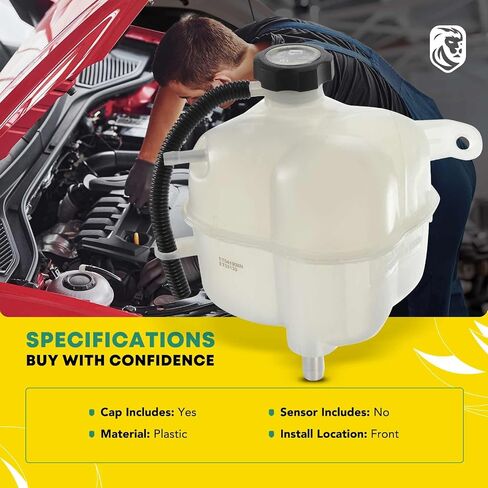 YHTAUTO Engine Coolant Recovery Overflow Reservoir Expansion Tank W/ Pressurized Cap For 2005 Chevrolet Equinox LS LT V6 3.4L Replace for# 22727362 in Saudi Arabia