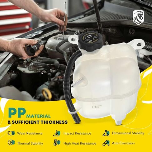 YHTAUTO Engine Coolant Recovery Overflow Reservoir Expansion Tank W/ Pressurized Cap For 2005 Chevrolet Equinox LS LT V6 3.4L Replace for# 22727362 in Saudi Arabia