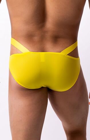 Men's Ice Silk Bikini Solid Briefs Classic Low Rise Underwear in Kuwait