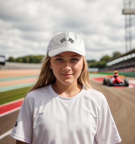 Kids Racing Car Flag Hat for Boys Ages 6-12, Adjustable Embroidered Washed Race Car Baseball Cap for Youth Teens Girls in Saudi Arabia