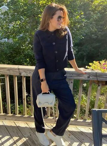 Womens Wool Pea Coat Button Up Open Front Trench Outerwear Long Sleeve Cropped Cardigan Jacket with Pockets in Saudi Arabia