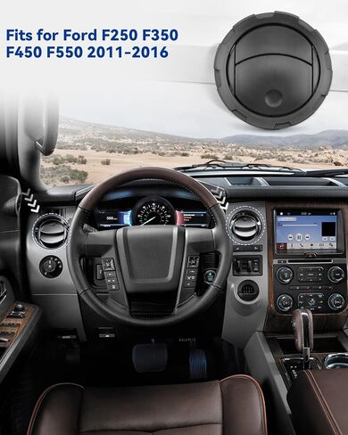 مكيف هواء لوحة القيادة مناسب لسيارة Ford F250 F350 F450 F550 Super Duty 2011-2016، يستبدل BC3Z-19893-AA، 4 قطع باللون الأسود in Saudi Arabia