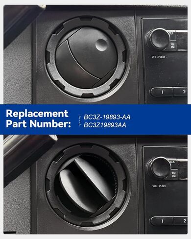 مكيف هواء لوحة القيادة مناسب لسيارة Ford F250 F350 F450 F550 Super Duty 2011-2016، يستبدل BC3Z-19893-AA، 4 قطع باللون الأسود in Saudi Arabia