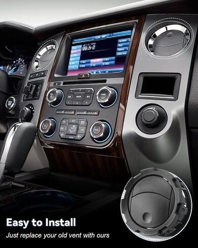 مكيف هواء لوحة القيادة مناسب لسيارة Ford F250 F350 F450 F550 Super Duty 2011-2016، يستبدل BC3Z-19893-AA، 4 قطع باللون الأسود in Saudi Arabia