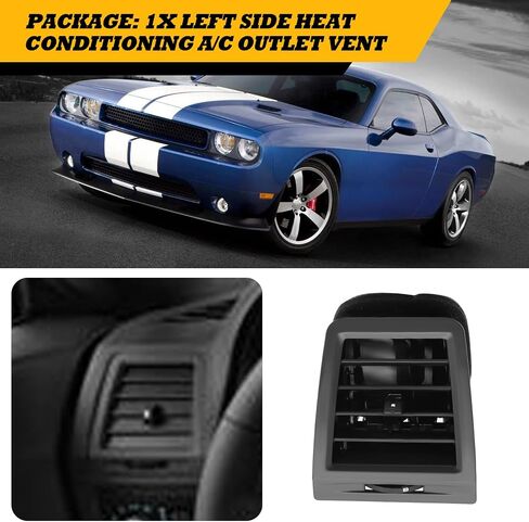 Heat A/C Outlet Vent Left Side 1QL41XDVAA Compatible with 2008-2014 Challenger 1NF05XDVAB in Saudi Arabia