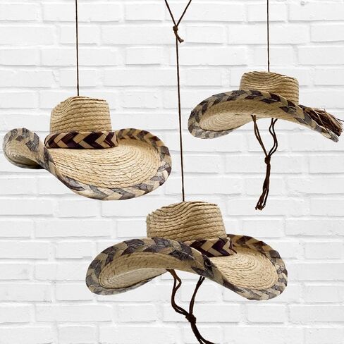 Straw Paja Hat for Gardening, Costumes, Outside Activities, Lifeguard Hat and Everyday Usage Brown in Saudi Arabia
