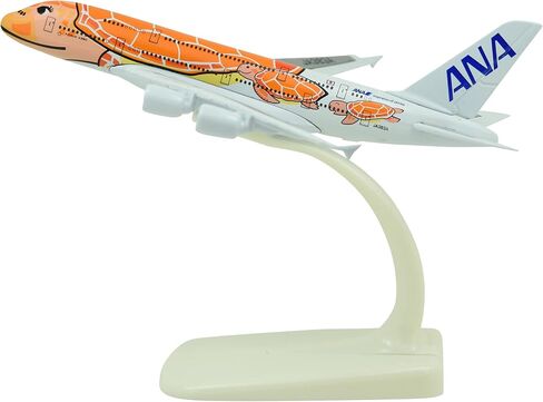 TANG DYNASTY(TM 1:500 15cm A380 ANA Sea Turtle Metal Airplane Model Plane Toy Plane Model (Orange) in Saudi Arabia