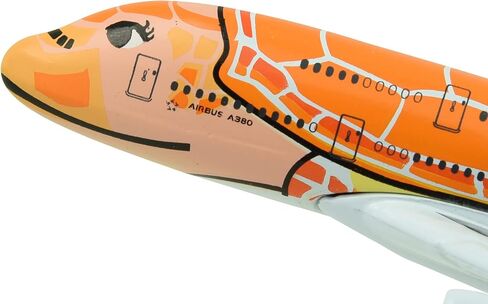 TANG DYNASTY(TM 1:500 15cm A380 ANA Sea Turtle Metal Airplane Model Plane Toy Plane Model (Orange) in Saudi Arabia
