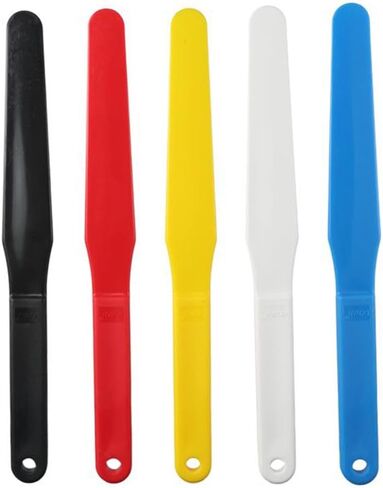 5 قطع ملعقة طباعة الشاشة، 5 ألوان بطول 11.3 بوصة ملاعق حبر بلاستيكية مجرفة طباعة الشاشة الحريرية للطباعة الحريرية in Kuwait