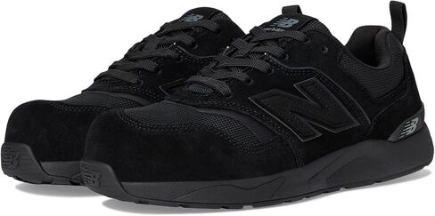 حذاء New Balance Elite Lite Static Dissipative X-Wide Composite Toe، حذاء عمل صناعي خفيف الوزن ومقاوم للانزلاق، أسود/أسود، 14 in Saudi Arabia