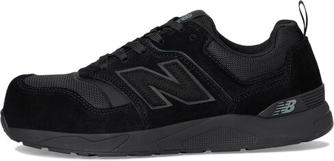 حذاء New Balance Elite Lite Static Dissipative X-Wide Composite Toe، حذاء عمل صناعي خفيف الوزن ومقاوم للانزلاق، أسود/أسود، 14 in Saudi Arabia