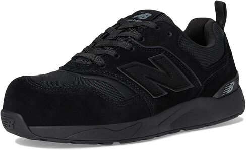 حذاء New Balance Elite Lite Static Dissipative X-Wide Composite Toe، حذاء عمل صناعي خفيف الوزن ومقاوم للانزلاق، أسود/أسود، 14 in Saudi Arabia