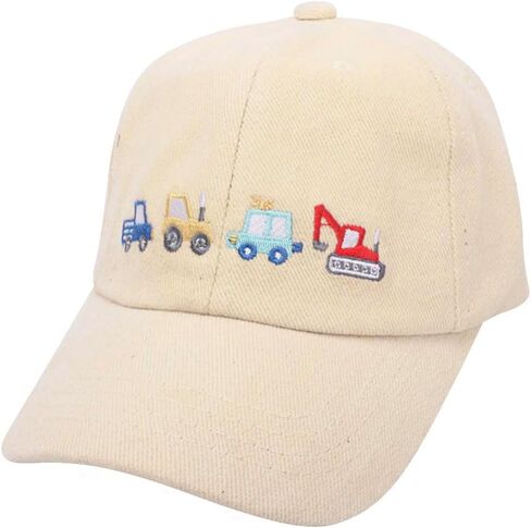 Kids Cartoon Embroidery Baseball Cap Adjustable Snapback Vintage Retro Cotton Sun Hat for Boys Girls Ages 2-8 in Kuwait