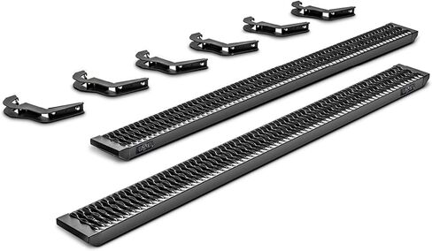N-Fab Growler Steps for RAM | Cab Length, Rust-Proof Aluminum, Textured Black | GFD19CC-TX | Fits 2019-2024 RAM 1500 New Body Style Crew Cab in Saudi Arabia