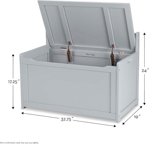 Melissa & Doug Toy Chest, Wooden Toy Storage Box with Safety-Hinged Lid, Kids Toys Storage Organizer for Playroom, Bedroom, & Montessori Classroom Furniture for Boys & Girls Ages 3+ in Saudi Arabia