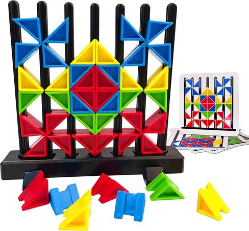 3D Building Blocks Puzzle Board Games for Kid Adult Educational Toys Brain Teaser Puzzles Challenge Geometry Logic IQ Games STEM for 3 Years Boys Girls in Saudi Arabia