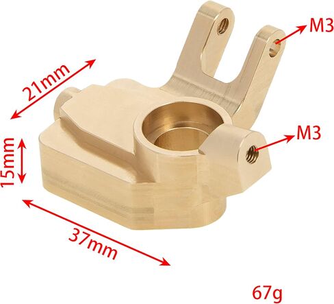 MEUS RACING UTB18 Brass Steering Knuckles 33g/pc for AXIAL UTB18 Capra Trail Buggy #AXI212010 Upgrade Parts, Black in Saudi Arabia