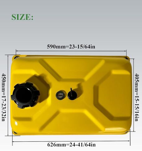 YAMAKATO 5 Gallon Generator Fuel Tank for Champion 2800 3000 3500 3550 3650 3800 4000 4375 4500 Watt & Honda Clone 3KW Dual Fuel Gas Tank in Kuwait