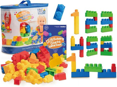 KidEwan Building Blocks for Kids Toddlers, Animal Blocks Toys, STEM Toys Baby Stacking Block Sets with Storage Box, Learning Toys for Preschool Classroom Aged 3+ (60PCS) in Saudi Arabia