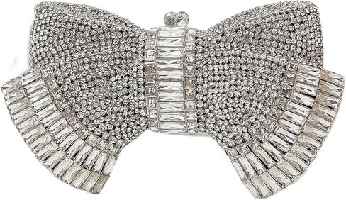 HUANG ZHUANG Bowknot Luxury Crystal Clutch Women Glitter Rhinestone Evening Bag for Party Wedding in Saudi Arabia