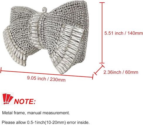 HUANG ZHUANG Bowknot Luxury Crystal Clutch Women Glitter Rhinestone Evening Bag for Party Wedding in Saudi Arabia