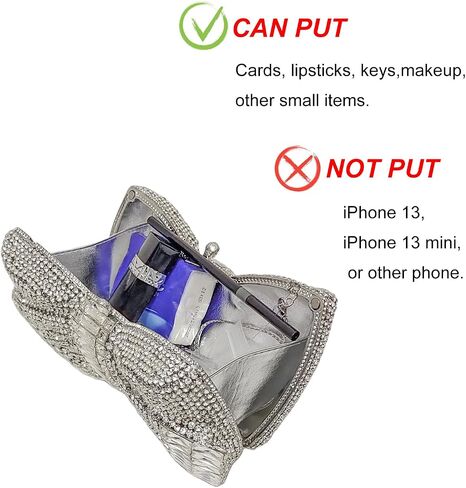 HUANG ZHUANG Bowknot Luxury Crystal Clutch Women Glitter Rhinestone Evening Bag for Party Wedding in Saudi Arabia