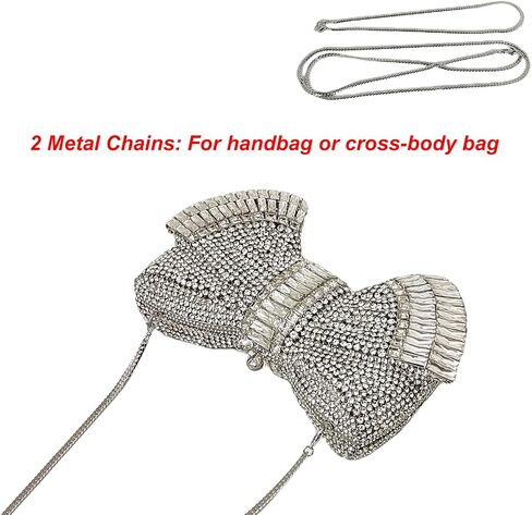 HUANG ZHUANG Bowknot Luxury Crystal Clutch Women Glitter Rhinestone Evening Bag for Party Wedding in Saudi Arabia