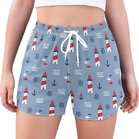 Women's Athletic Shorts Workout Running Gym Quick Dry Liner Shorts with Pockets in Saudi Arabia