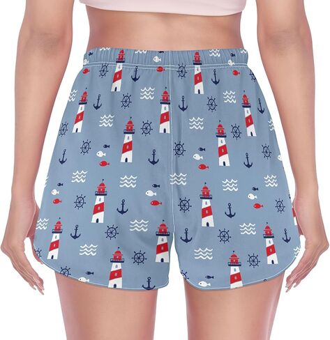 Women's Athletic Shorts Workout Running Gym Quick Dry Liner Shorts with Pockets in Saudi Arabia