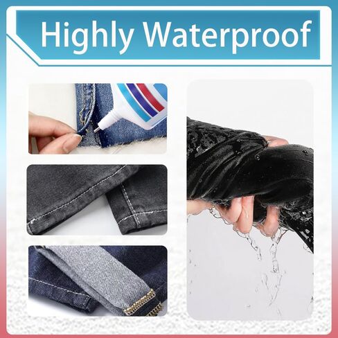 غراء النسيج - لاصق شفاف دائم قابل للغسل، غراء دمج القماش للكتان، الدنيم، الجلد، البوليستر، إصلاح الدمية مع ملابس شفافة دائمة للبقع الغراء (60 مل) in Saudi Arabia