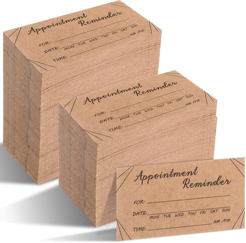 Seajan 1000 Pcs Appointment Cards Bulk Appointment Reminder Cards Client Appointment Cards for Business, Hair Salon, Dental Office, Massage Therapist, Grooming, Hairdresser, Medical Doctors and More in Saudi Arabia
