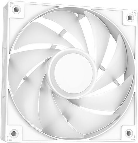 MasterFan MF140 Halo White Edition ARGB Gen2 Lighting Fan, 24 Independently LEDs, PWM Static Pressure Fan, Absorbing Pads for Computer Case & Liquid,for 5V 3-Pin ARGB in Kuwait