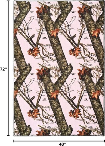 Garland Rug Mossy Oak Break-Up Pink 4 ft. x 6 ft. Camouflage Area Rug in Saudi Arabia