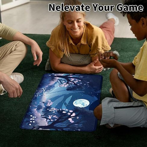 حصيرة بطاقة للوحة ماوس MTG & TCG، 24 بوصة × 14 بوصة حصيرة لعب لألعاب MTG RPG CCG التجارية، مفارش طاولة مثالية لألعاب البطاقات وألعاب الفيديو ومكتب الكمبيوتر، والضفادع الملونة in Kuwait