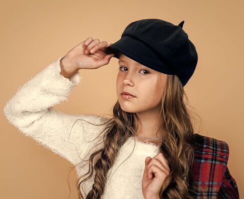 قبعات Jastore Kids Boys Girls Newsboy قبعات صوفية مسطحة قبعة كابي للأطفال الصغار in Kuwait