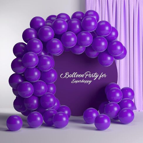 Purple Balloons, 50 pcs 12 Inch Purple Balloons, Dark Purple Balloons for Balloon Garland or Balloon Arch as Party Decorations, Baby Shower Decorations, Wedding Decorations,Graduation Anniversary in Saudi Arabia
