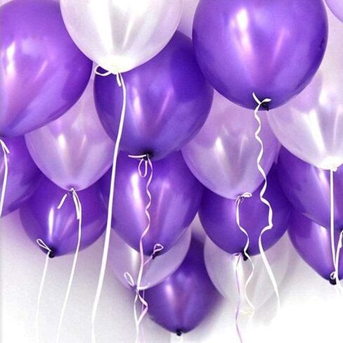 Purple Balloons, 50 pcs 12 Inch Purple Balloons, Dark Purple Balloons for Balloon Garland or Balloon Arch as Party Decorations, Baby Shower Decorations, Wedding Decorations,Graduation Anniversary in Saudi Arabia