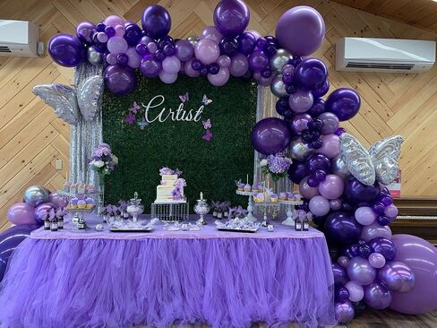 Purple Balloons, 50 pcs 12 Inch Purple Balloons, Dark Purple Balloons for Balloon Garland or Balloon Arch as Party Decorations, Baby Shower Decorations, Wedding Decorations,Graduation Anniversary in Saudi Arabia