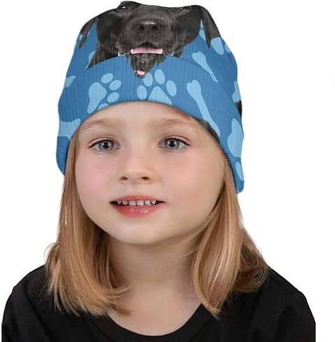 Cute Fun Graphic Beanie Hats for Boys Girls Fall Winter Casual Knit Warm Soft Cuffed Beanies in Kuwait